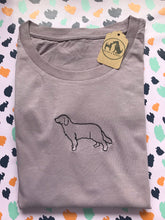 Load image into Gallery viewer, Embroidered Golden Retriever T-shirt - Gifts for goldie lovers and owners