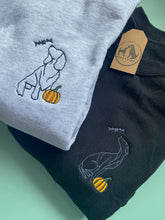 Load image into Gallery viewer, Embroidered Dog Breed Halloween Sweatshirt / t-shirt - multiple breeds available.