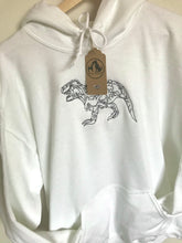 Load image into Gallery viewer, Embroidered T-Rex Hoodie for dinosaur lovers