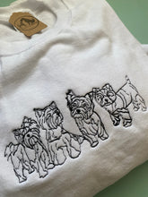 Load image into Gallery viewer, Imperfect Yorkshire terrier doodle Sweatshirt - Size L / White
