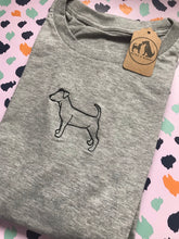 Load image into Gallery viewer, Embroidered Jack Russell Terrier T-Shirt - Gifts for Jack Russell lovers and owners