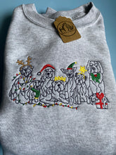 Load image into Gallery viewer, Christmas Dogs Sweatshirt - Festive dogs sweater for dog lovers