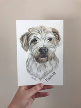 Load image into Gallery viewer, Custom Hand Drawn Pet Portrait - Head and Bust Only