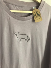 Load image into Gallery viewer, Embroidered Golden Retriever T-shirt - Gifts for goldie lovers and owners