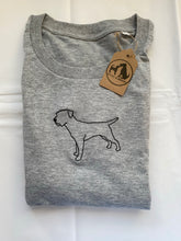 Load image into Gallery viewer, Embroidered Border Terrier T-Shirt - Gifts for terrier lovers and owners