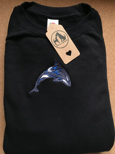 Embroidered Whale sweatshirt