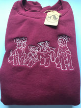 Load image into Gallery viewer, Embroidered Schnauzer Sweatshirt - For Miniature, Standard and Giant schnauzer owners