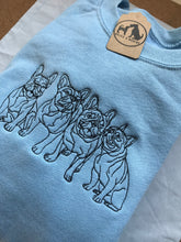 Load image into Gallery viewer, Embroidered French Bulldog Sweatshirt- Gifts for Frenchie lovers