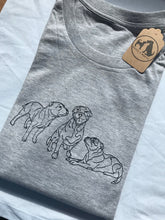 Load image into Gallery viewer, Embroidered Staffy T-shirt- Gifts for Staffordshire bull terrier owners