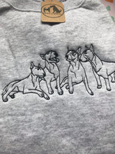 Load image into Gallery viewer, Embroidered Bull Terrier Sweatshirt - Gifts for English bully owners & lovers