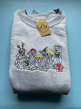 Load image into Gallery viewer, Christmas Dogs Sweatshirt - Festive dogs sweater for dog lovers