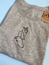 Load image into Gallery viewer, Fluffy Cat Organic T-shirt- Gifts for Persian/ rag doll lovers and owners.