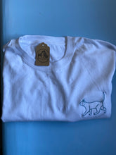 Load image into Gallery viewer, OLD STOCK walking cat T-shirt- white XL