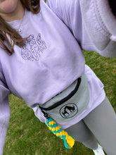 Load image into Gallery viewer, Dog Walking Bum Bag- breed silhouette recycled embroidered waist pack. The perfect gift for dog parents, dog walkers and dog groomers