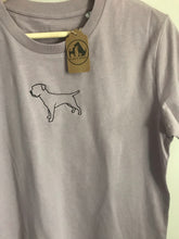 Load image into Gallery viewer, Embroidered Border Terrier T-Shirt - Gifts for terrier lovers and owners