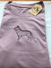 Load image into Gallery viewer, Embroidered GSD T-shirt - Gifts for german shepherd / Alsatian lovers and owners
