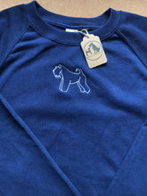 Load image into Gallery viewer, Embroidered Kerry Blue Silhouette Sweatshirt- Gifts for Kerry blue terrier lovers and owners