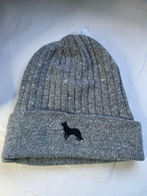 Load image into Gallery viewer, Breed silhouette Beanie hat. The cutest mini dog silhouette beanie hat for dog parents