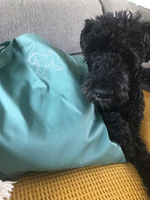 Load image into Gallery viewer, Embroidered Dog Breed Silhouette Tote Bag- sustainable gifts for dog owners