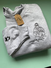 Load image into Gallery viewer, Custom Embroidered Human & Pet Sweatshirt - For Animal Lovers