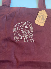 Load image into Gallery viewer, OLD STOCK RHINO TOTE BAG - Plum