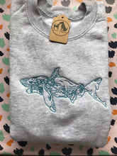 Load image into Gallery viewer, Colourful Shark Sweatshirt - Gifts for Marine Life Lovers