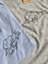 Load image into Gallery viewer, Custom Just You & Me Organic T-shirt - Personalised tee for dog lovers and owners