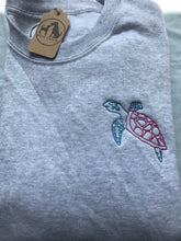 Load image into Gallery viewer, Colourful Sea Turtle Sweatshirt- Gifts for marine/ sea life lovers
