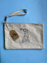Load image into Gallery viewer, Spring Time Dog Accessories Pouch / Make up bag / travel bag / sewing bag.