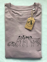 Load image into Gallery viewer, Embroidered Border Terrier T-Shirt- Organic cotton tee for dog lovers