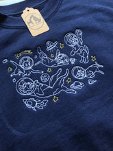 Load image into Gallery viewer, Intergalactic Dogs - Space dogs embroidered Sweatshirt / Hoodie for dog lovers