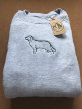 Load image into Gallery viewer, Embroidered Golden Retriever Silhouette Sweatshirt- Gifts for Goldie lovers and owners