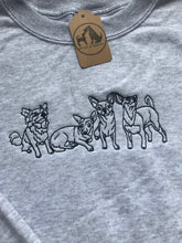 Load image into Gallery viewer, Embroidered Chihuahua Sweatshirt - For long or short haired chihuahua owners.