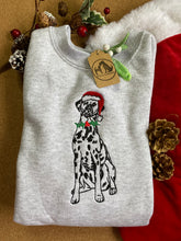 Load image into Gallery viewer, *ADD ON ITEM* add Santa hat/ reindeer antlers/ fairy lights to any of our silhouette style, doodle dogs and custom pieces!