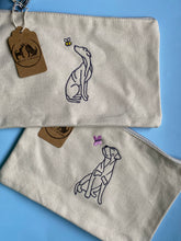 Load image into Gallery viewer, Spring Time Dog Accessories Pouch / Make up bag / travel bag / sewing bag.