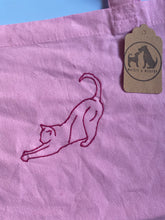 Load image into Gallery viewer, OLD STOCK CAT STRETCH TOTE BAG - Baby pink