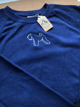 Load image into Gallery viewer, Embroidered Kerry Blue Silhouette Sweatshirt- Gifts for Kerry blue terrier lovers and owners