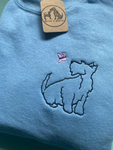 Load image into Gallery viewer, Scottish Terrier Outline Sweatshirt - Gifts for Scottie dog owners and lovers.