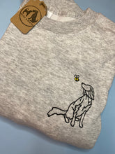 Load image into Gallery viewer, Setter Outline T-shirt - embroidered setter organic tee for dog lovers and owners