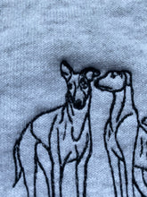Load image into Gallery viewer, Imperfect sighthound doodle Sweatshirt - Size XL- Grey