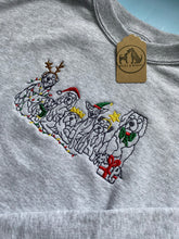 Load image into Gallery viewer, Christmas Dogs Sweatshirt - Festive dogs sweater for dog lovers