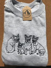 Load image into Gallery viewer, Embroidered Boston Terrier Sweatshirt - Gifts for dog lovers & owners
