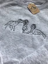 Load image into Gallery viewer, Embroidered Setter Sweatshirt- For Irish red setter, Gordon setter and English setter owners