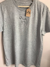 Load image into Gallery viewer, Embroidered Organic Airedale T-Shirt - Gifts for Airedale lovers and owners