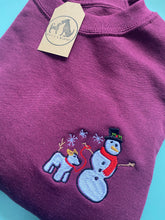 Load image into Gallery viewer, Christmas Snow Dog Sweatshirt - Festive dogs sweater for dog lovers