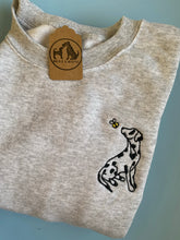Load image into Gallery viewer, Spring Dalmatian Outline Sweatshirt - Gifts sporty dog owners and lovers.