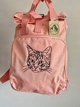 Load image into Gallery viewer, Custom Backpack for Dog Lovers and Owners- colourful embroidered recycled rucksack for your adventures