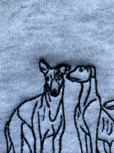 Load image into Gallery viewer, Imperfect sighthound doodle Sweatshirt - Size XL- Grey