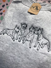 Load image into Gallery viewer, Embroidered Bull Terrier Sweatshirt - Gifts for English bully owners & lovers