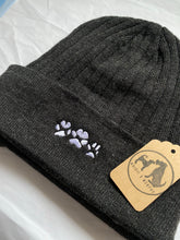 Load image into Gallery viewer, Custom Paw Print Beanie Hat- For dog and cat lovers and owners